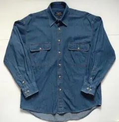 HARVER SHARAY デニムブルーシャツ MAサイズ