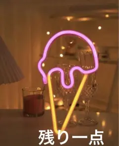 アイスクリーム アイス ネオンサイン ネオンライト LED 照明 ライト USB