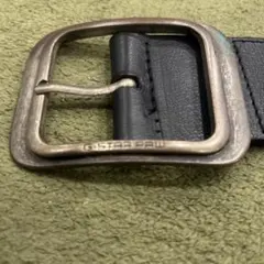 G-Star MILES BELT ブラックレザー ベルト サイズ80 ジースタのサムネイル