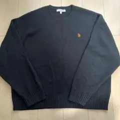 U.S. POLO ASSN. ブラックニット Lサイズ