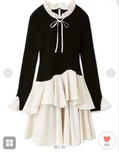 SNIDEL Sustainableドッキングミニニットワンピース