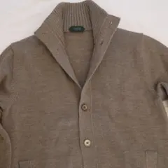 美品◆ZANONEザノーネ50 ニット CHIOTOスタンドカラー カーディガン