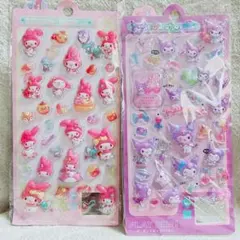即購入OK【新品】サンリオ ぷっくりシールセット 2種 マイメロディ クロミ