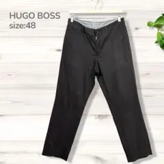 HUGO BOSS ヒューゴボス スラックス パンツ ダークグレー　48 古着のサムネイル