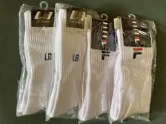 FILA ・LBホワイトソックス 4足セット　 新品未着用