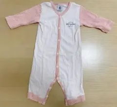 PETIT BATEAU ミラレ足なしロンパース