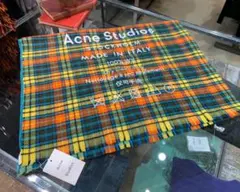 Acne Studios ロゴチェックスカーフ 大判ストール