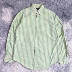 00s Ralph Lauren ラルフローレン BDストライプ 長袖シャツ