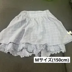メゾピアノジュニア チェック柄キュロットスカートのサムネイル