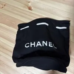 CHANEL 黒 ロープ付きバッグ　　ノベルティ