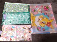 Claire's クリアポーチ、バニーちゃんメッシュポーチ 4点
