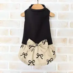 犬服　ハンドメイド　フード付きパーカー風ワンピ⑥