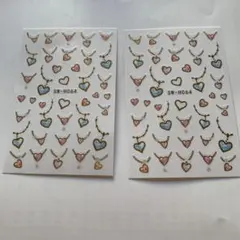 ハートネイルシール　2枚