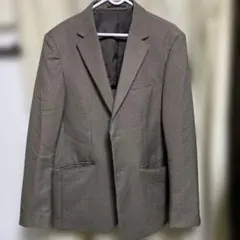 GU チェック柄 テーラードジャケット Lサイズ グレー系