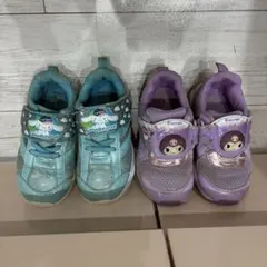 サンリオ　スニーカー　キッズ　女の子　2足組　シナモロール　クロミのサムネイル