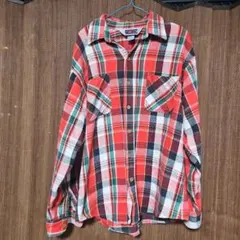 80s USA製 BIGMAC JC Penney ヘビーネルシャツ L