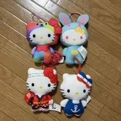 ハローキティ ぬいぐるみ 4体セット