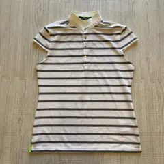 RLX ホワイトストライプ 半袖ポロS