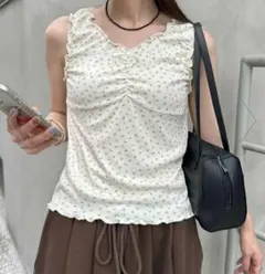 【umm.】メロー前リボンタンクトップのサムネイル