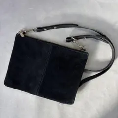 H&M スエード レザー ショルダーバッグ