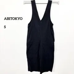 ABITOKYO サロペットオールインワンブラック Sサイズe345のサムネイル