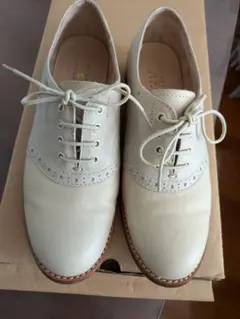 REGAL　リーガル　23cm 　サドルシューズ　ベージュ靴　紐靴