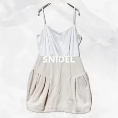 a1474 SNIDEL キャミソールドッキングバルーンミニスカートＦモード系のサムネイル