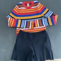 ナゴンスタンス マルチカラー リブ ボーダー プルオーバー ラッシュ