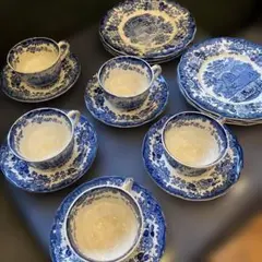 ウェッジウッド　 BOKHARA ボカラ 6客フルセット 黒壺 ウェッジウッド WEDGWOOD BOKHARA ボカラ 6客フルセット 黒壺 - メルカリ