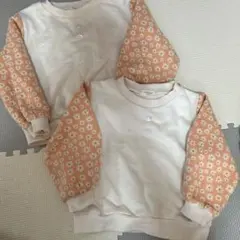 Sophitica 花柄トレーナー 90 95 姉妹 お揃い 双子