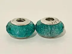 【2点セット】PANDORAチャーム MuranoGlass