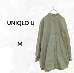UNIQLO Uユニクロ　無地　綿　長袖シャツ　シンプル　カジュアル　M