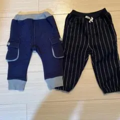 パンツ ボトムス 2点セット　80