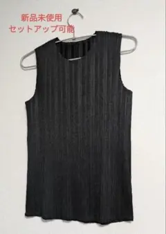 ☆新品未使用☆ノースリーブ　プリーツカットソー☆プリーツプリーズ✕