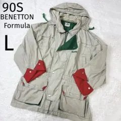 90s BENETTON Formula ベネトン マウンテンパーカー L