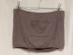 【腹巻き】ブラウン ポケット付き 横約34㌢✕縦約22㌢ 薄手