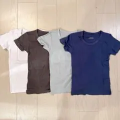アンダーシャツ 4色セット 半袖　120 西松屋