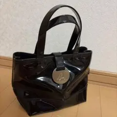 agnes b. アニエスベー エナメル ハンドバッグ