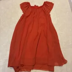 Rouge vif 半袖リボン付きひざ丈ワンピースのサムネイル