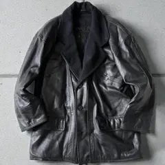 【最高級品】SERAPHIN HERMES職人レザーコート 裏地刺繍XL相当