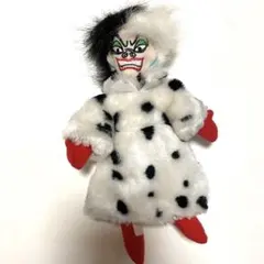 【レア】海外限定 ディズニーストア クルエラ ぬいぐるみ ビーンズ　ビンテージ