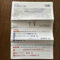 日本スキー場開発　株主優待券 割引券セット