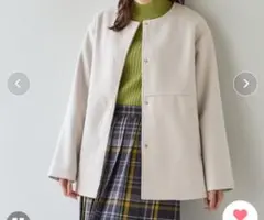 【美品】ハニーズ　ノーカラーコート　Mサイズ