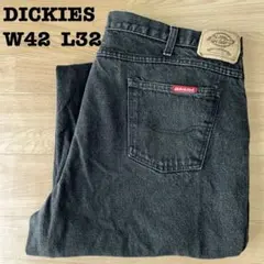 は*長様 ディッキーズ ブラック デニム パンツ W42 L32 黒 ジーンズ