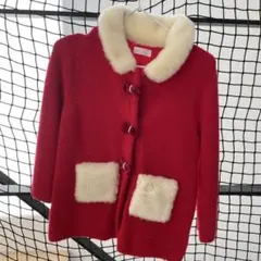 【値下げ】ミキハウス　カシミヤ　カーディガン　ニット