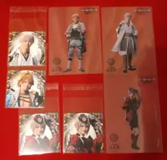 ミュージカル　刀剣乱舞　コースター　クリアカード　鶴丸、ソハヤ、浦島、日向