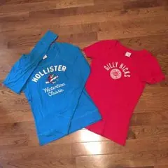 【2点目以降半額】GILLY HICKSとHOLLISTERのTシャツ2枚セット