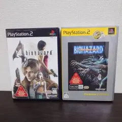【PS2】　2枚セット　バイオハザード4　 アウトブレイク　2枚セット　ソフト