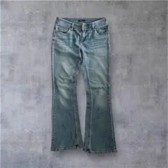 00's vintage フレアデニム ダメージ ビジュー アメカジ