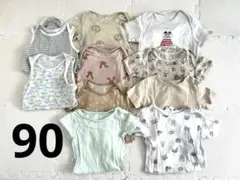 UNIQLO H&M 肌着ロンパース 90cm 10点セット 半袖 子供 保育園